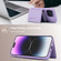 iPhone 15 RFID Anti-theft Detachable Card Bag Leather Phone Case - Purple