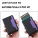 iPhone 15 RFID Anti-theft Detachable Card Bag Leather Phone Case - Black