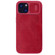 iPhone 15 NILLKIN QIN Series Pro Sliding Camera Cover Design Leather Phone Case - Red