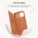 iPhone 15 NILLKIN QIN Series Pro Sliding Camera Cover Design Leather Phone Case - Red