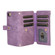 iPhone SE 2022 / 2020 / 7 / 8 Dream 9-Card Wallet Zipper Bag Leather Phone Case - Purple
