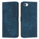 iPhone SE 2022 / 2020 / 8 / 7 / 6 Skin Feel Stripe Pattern Leather Phone Case with Lanyard - Blue