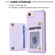 iPhone SE 2022 / 2020 / 8 / 7 BF25 Square Plaid Card Bag Holder Phone Case - Purple