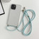 iPhone SE 2022 / 2020 / 8 / 7 Thicken Colorful TPU Phone Case with Braided Lanyard - Transparent