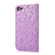 iPhone SE 2022 / SE 2020 / 7 / 8 Skin Feel Embossed Sunflower Horizontal Flip Leather Case with Holder & Card Slots & Wallet & Lanyard - Purple