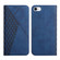 iPhone SE 2022 / SE 2020 / 8 / 7 Diamond Pattern Splicing Skin Feel Magnetic Horizontal Flip Leather Case with Card Slots & Holder & Wallet / 6 - Blue