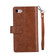 iPhone SE 2022 / SE 2020 / 8 / 7 Multifunctional Zipper Horizontal Flip Leather Case with Holder & Wallet & 9 Card Slots & Lanyard - Brown