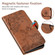 iPhone SE 2022 / SE 2020 / 8 / 7 Sika Deer Embossing Pattern Horizontal Flip PU Leather Case with Holder & Card Slot & Wallet & Photo Frame - Brown