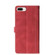 iPhone SE 2022 / SE 2020 / 8 / 7 Stitching Skin Feel Magnetic Buckle Horizontal Flip PU Leather Case with Holder & Card Slots & Wallet - Red