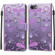 iPhone SE 2022 / SE 2020 / 8 / 7 Voltage Colored Drawing Magnetic Clasp Horizontal Flip PU Leather Case with Holder & Card Slots - C16 Water Drop Six Petal Flower