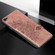 iPhone SE 2022 / SE 2020 Mandala Embossed Magnetic Cloth PU + TPU + PC Case with Holder & Card Slots & Wallet & Photo Frame & Strap - Rose Gold