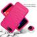 iPhone SE 2022 / SE 2020 Wave Pattern 3 in 1 Silicone+PC Shockproof Protective Case - Hot Pink