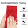 iPhone SE 2022/2020 / 8 / 7 / 6 Flower Embossing Pattern Leather Phone Case - Red