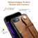 Suteni 215 Wrist Strap PU Phone Case iPhone SE 2022/SE 2020/8/7/6 - Brown