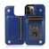 iPhone 12 Pro Max Shockproof PU + TPU Leather Case with Card Slots & Holder & Photo Frame & Wallet - Blue