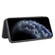iPhone 12 Pro Max Carbon Fiber Texture Horizontal Flip TPU + PC + PU Leather Case with Card Slot - Black