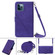 iPhone 12 Pro Max Crossbody 3D Embossed Flip Leather Phone Case - Purple