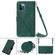 iPhone 12 Pro Max Crossbody 3D Embossed Flip Leather Phone Case - Dark Green