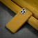 iPhone 12 Pro Max Plush Roughout PU Phone Case - Yellow