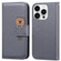 iPhone 12 Pro Max Cartoon Buckle Horizontal Flip Leather Phone Case - Grey