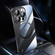 iPhone 12 Pro Max Electroplating Frameless Magsafe Magnetic PC Phone Case - Black