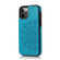 iPhone 12 Pro Max Double Buckle Mandala Pattern PU+TPU Protective Case with Card Slots & Holder & Photo Frame - Blue