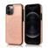 iPhone 12 Pro Max Double Buckle Mandala Pattern PU+TPU Protective Case with Card Slots & Holder & Photo Frame - Rose Gold