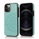 iPhone 12 Pro Max Double Buckle Mandala Pattern PU+TPU Protective Case with Card Slots & Holder & Photo Frame - Green