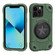 iPhone 12 Pro Max Shield PC Hybrid Silicone Phone Case - Dark Green+Black