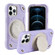 iPhone 12 Pro Max Shield PC Hybrid Silicone Phone Case - Rero Purple+White