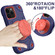 iPhone 12 Pro Max Shield PC Hybrid Silicone Phone Case - Navy+Red