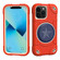 iPhone 12 Pro Max Shield PC Hybrid Silicone Phone Case - Red