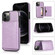 iPhone 12 Pro Max Shockproof PU + TPU Protective Case with Card Slots & Holder - Purple