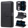 iPhone 12 Pro Max Multifunctional Magnetic Copper Buckle Horizontal Flip Solid Color Leather Case with 10 Card Slots & Wallet & Holder & Photo Frame - Black