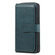 iPhone 12 Pro Max Multifunctional Magnetic Copper Buckle Horizontal Flip Solid Color Leather Case with 10 Card Slots & Wallet & Holder & Photo Frame - Dark Green