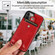 iPhone 12 Pro Max Shockproof PU Leather + TPU Protective Case with Card Slot & Lanyard - Red