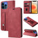 iPhone 12 Pro Max Wristband Magnetic Leather Phone Case - Red