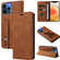 iPhone 12 Pro Max Wristband Magnetic Leather Phone Case - Brown