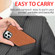 iPhone 12 Pro Max Crocodile Texture Embossing Magnetic PU + TPU Protective Magsafe Case - Brown