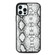 iPhone 12 Pro Max Python Texture Embossing Magnetic PU + TPU Protective MagSafe Case - White