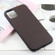 iPhone 12 Pro Max Bead Texture Genuine Leather Protective Case - Coffee