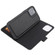 iPhone 12 Pro Max Cross Texture Detachable Leather Phone Case - Black
