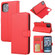 iPhone 12 Pro Max Cross Texture Detachable Leather Phone Case - Red