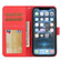 iPhone 12 Pro Max Cross Texture Detachable Leather Phone Case - Red