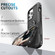 iPhone 12 Pro Max 3 in 1 PC + TPU Phone Case with Ring Holder - Black