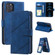 iPhone 12 Pro Max Skin Feel Business Horizontal Flip PU Leather Case with Holder & Multi-Card Slots & Wallet & Lanyard & Photo Frame - Blue