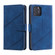 iPhone 12 Pro Max Skin Feel Business Horizontal Flip PU Leather Case with Holder & Multi-Card Slots & Wallet & Lanyard & Photo Frame - Blue