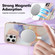 iPhone 12 Pro Max Marble Pattern Dual-side IMD Magsafe TPU Phone Case - White Marble