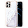 iPhone 12 Pro Max Marble Pattern Dual-side IMD Magsafe TPU Phone Case - White 006