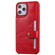 iPhone 12 Pro Max Shockproof Horizontal Flip Protective Case with Holder & Card Slots & Wallet & Photo Frame & Short Lanyard - Red